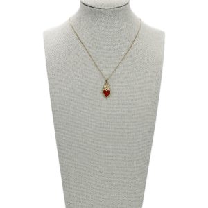 Collana Cuore Sacro Rosso